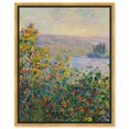 thumbnail image 1 of Flower Beds At Vetheuil Canvas Vintage Classic Landscape Art by Art Remedy, Gold Frame, 20" x 24", 1 of 7