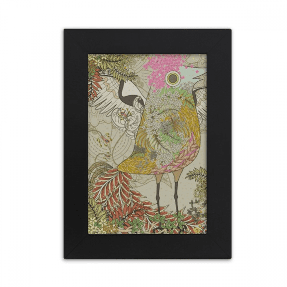 Flower Bird Wing Ukiyo-e Japan Desktop Photo Frame Picture Display Art Painting Exhibit