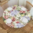 thumbnail image 1 of Flower Birds Round Tablecloth Waterproof Elastic Dining Table Decoration Accessories Boho Style Home Kitchen Dining Room Decor, 1 of 7