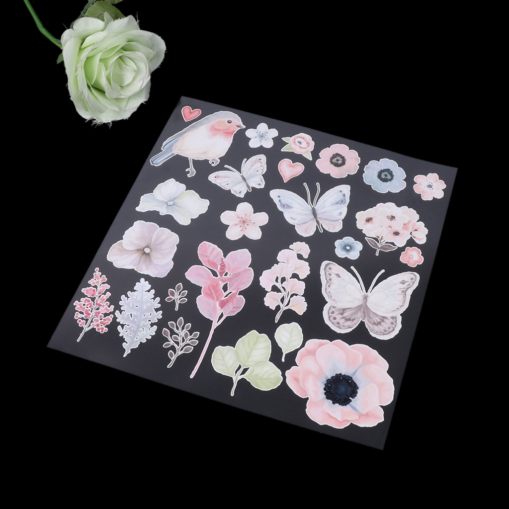 Flower Birds for Butterfly Ironing Transfers Patch Heat Press Stickers