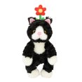thumbnail image 1 of Flower Black Cat Plush Toy - Cute Kitten Stuffed Animal without Tag, Adorable Doll Gift for Girls, Cartish Rag Doll and Soft Gift Pillow,B,L, 1 of 4