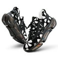 thumbnail image 1 of Flower Black White Walking Shoes for Men Woman Lightweight Tennis Fashion Elastic Sports Shoes Cushion Basketball Shoes, 1 of 7