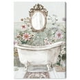 thumbnail image 1 of Flower Bloom Bathroom Canvas Farmhouse Floral Art by Art Remedy, Gallery Wrapped, 24" x 36", 1 of 7
