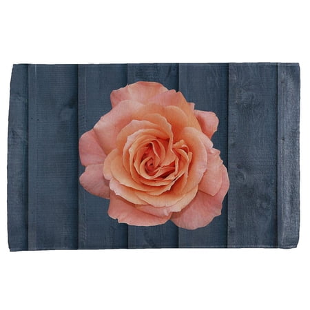 Flower Blossom Coral Rose All Over Hand Towel