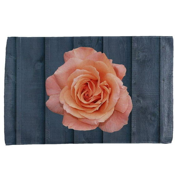 Flower Blossom Coral Rose All Over Hand Towel