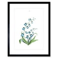 thumbnail image 1 of Flower Bluebells Illustration Art Print Framed Poster Wall Decor 9x7 inch, 1 of 5