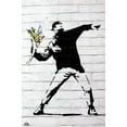 thumbnail image 1 of Flower Bomber - Banksy Laminated Poster (24 x 36), 1 of 1