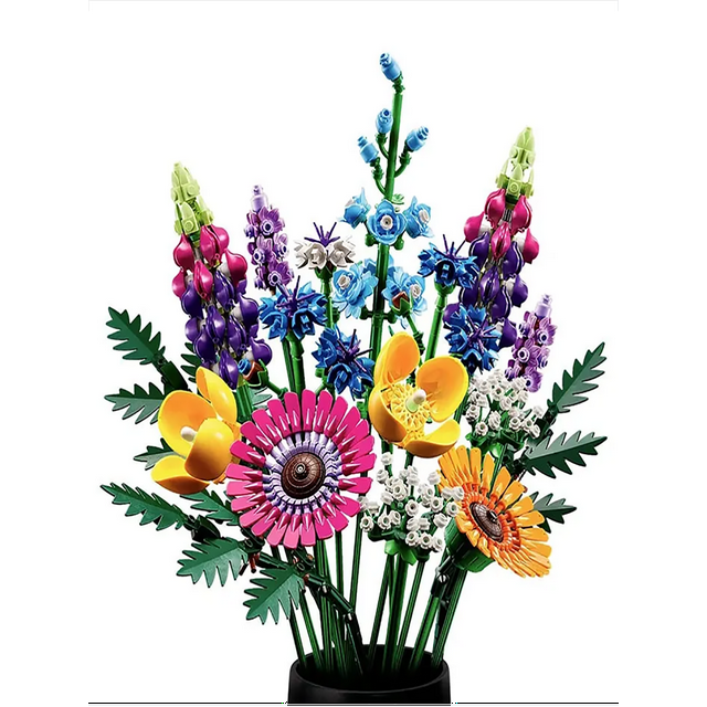 Flower Bouquet (756 pcs) Building Decoration Set Artificial Flowers