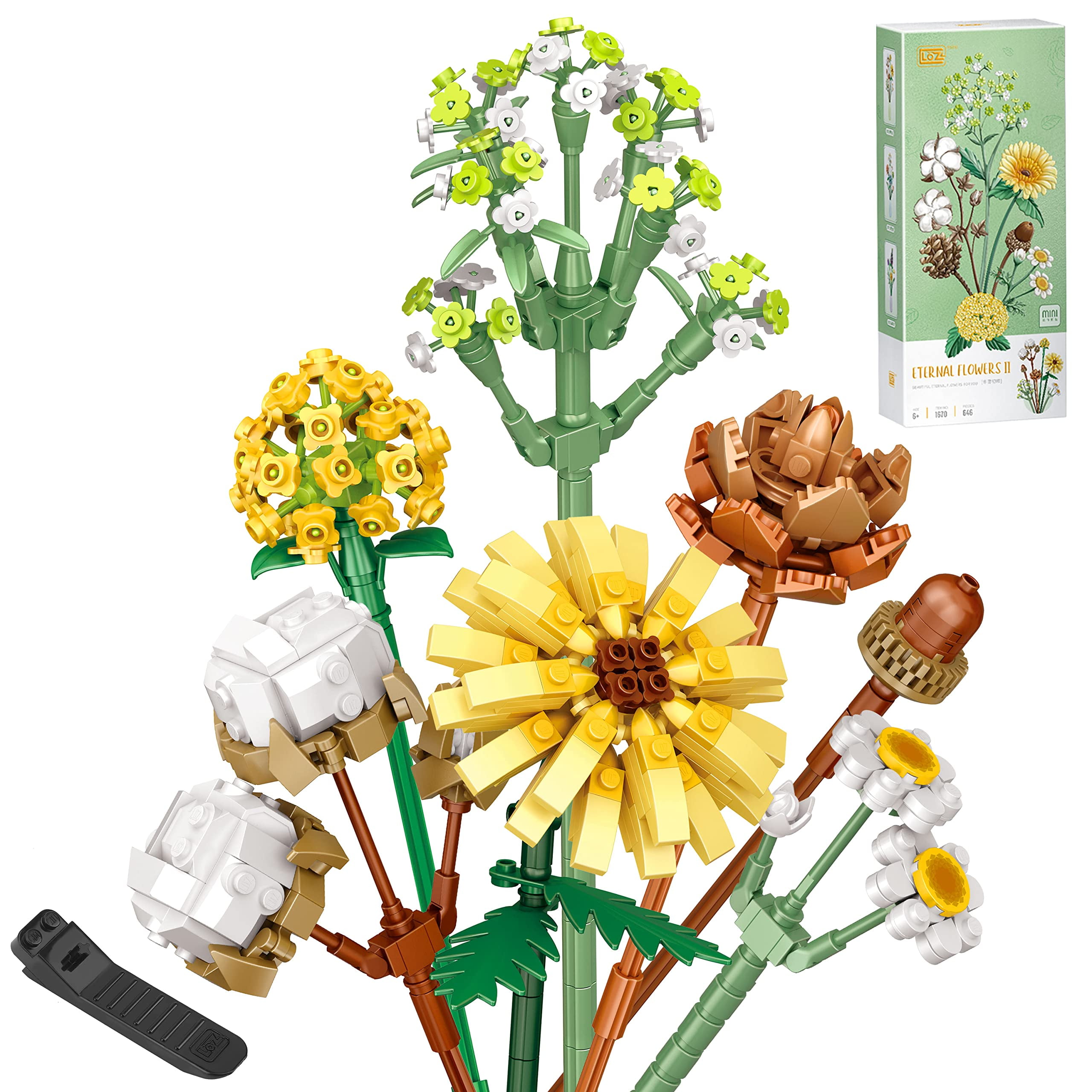 Flower Bouquet Building Toy Sets Build A Garden Flower Building STEM