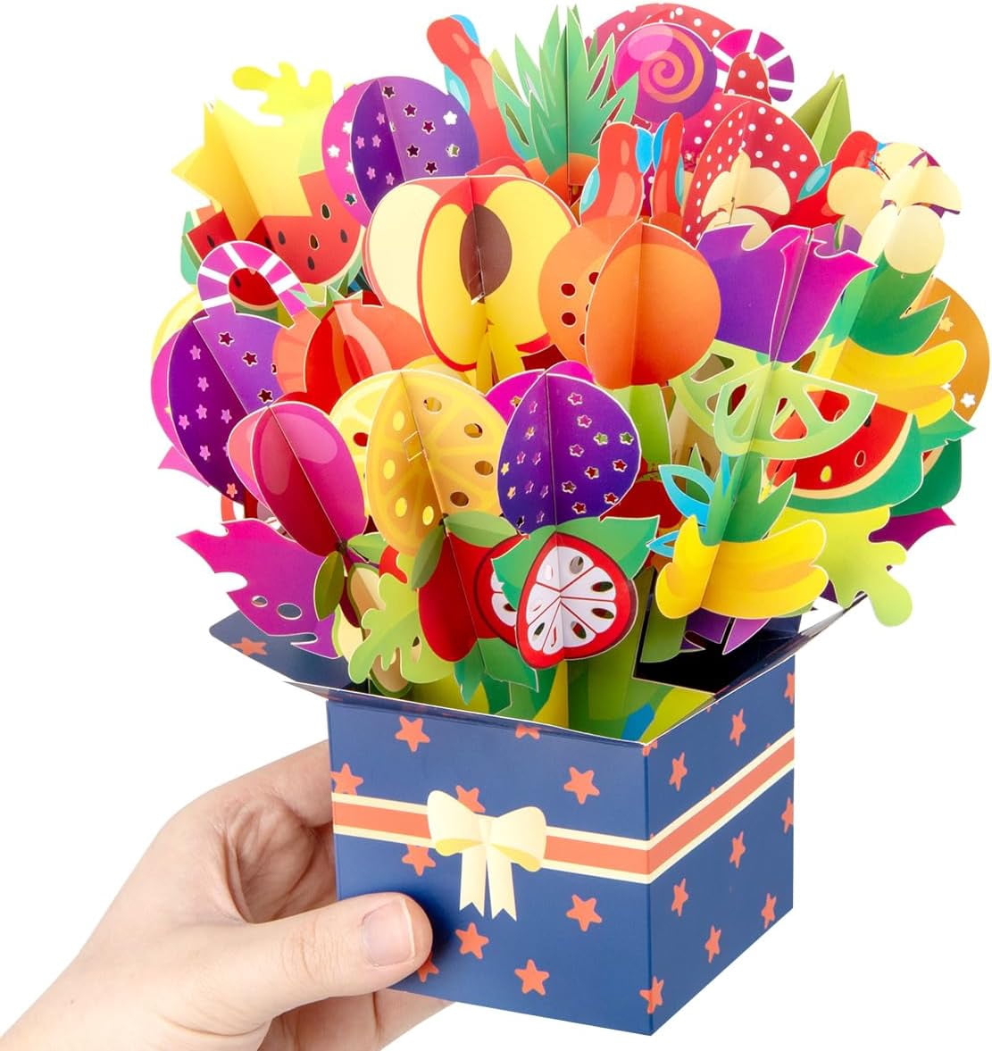 Flower Bouquet Pop Up Card Mother's Day Flower Card Get Well Soon Card ...