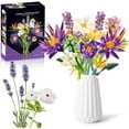 thumbnail image 1 of Flower Bouquet Set, 891PCS Bird of Paradise & Water Lily Block Set Compatible with Lego, Mother's Day & Valentine's Day Gift for Adults Kids Age 8+, No Vase, 1 of 5