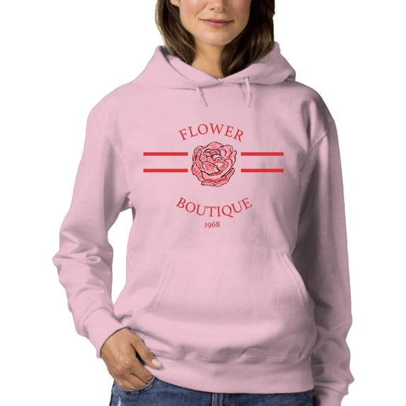 Flower Boutique 1968 Banner Hoodie Women -Image by Shutterstock, Female XX-Large