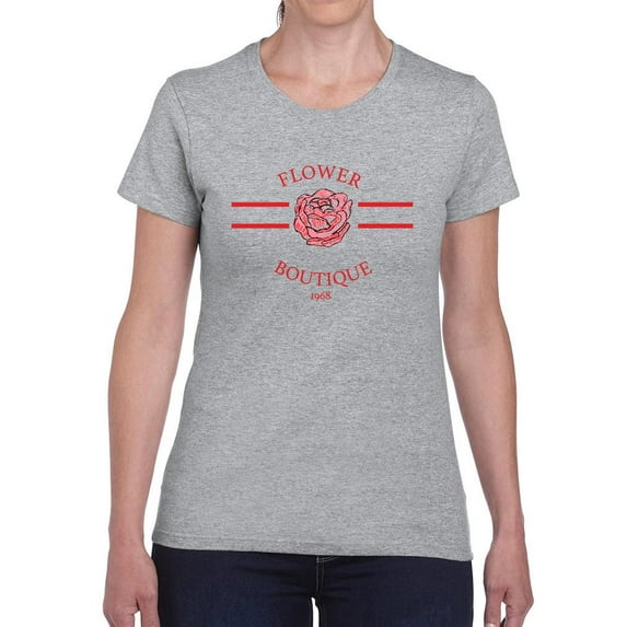 Flower Boutique 1968 T-Shirt Women -Image by Shutterstock, Female Large