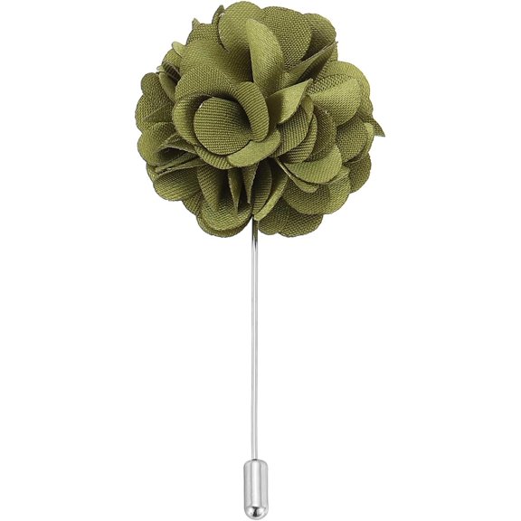 Flower Boutonnieres Pin, Lapel Pin for Men Camellia Suit Wedding Graduation Anniversary Brooch Outfit Accessories, Gold