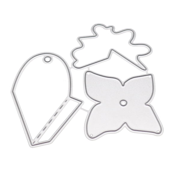 Flower Bow Tie Metal Die Cuts,Christmas Bowtie Hair Bow Clip Cutting Dies Cut Stencils for DIY Scrapbooking Decorative Embossing Paper Leather Scrapbooking Card Making, Multisize