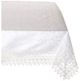 thumbnail image 1 of Flower Bow Vintage Lace Design Table Cloths, 60" X 95", Rectangular, White, 1 of 2