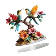 Flower Branch Bird Statue Figurine Sculpture Home Decors Tabletop Centerpieces Collectible Decorative Figurine