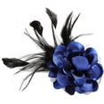 thumbnail image 1 of Flower Brooch Pin Silks Wonderful Rose Camellia Feather Charm Fashion Beautiful Created Clip Hair Flowers Brooches Accessories Idea for Party Dance Wedding Banquet for Elegant Women Gift, 1 of 12