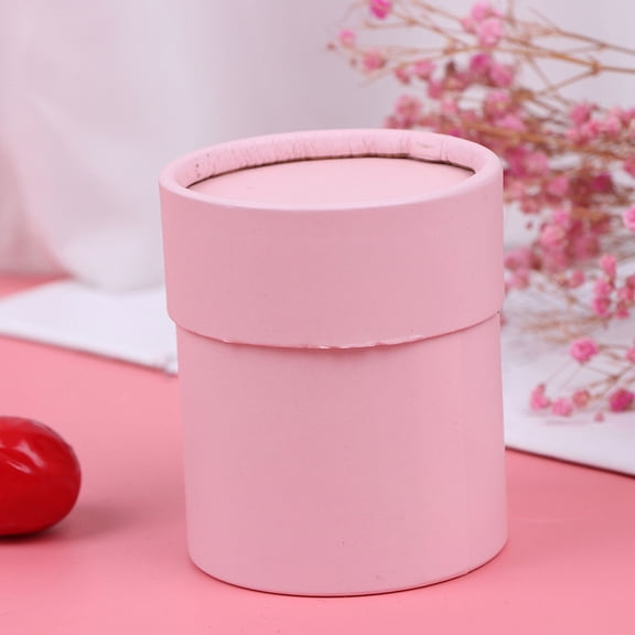 Flower Bucket Round Hug Bucket Gift Box Bouquet Packaging Cylindrical Flower Box DIY Wedding Valentines Day Gift 6.5*7.5CM