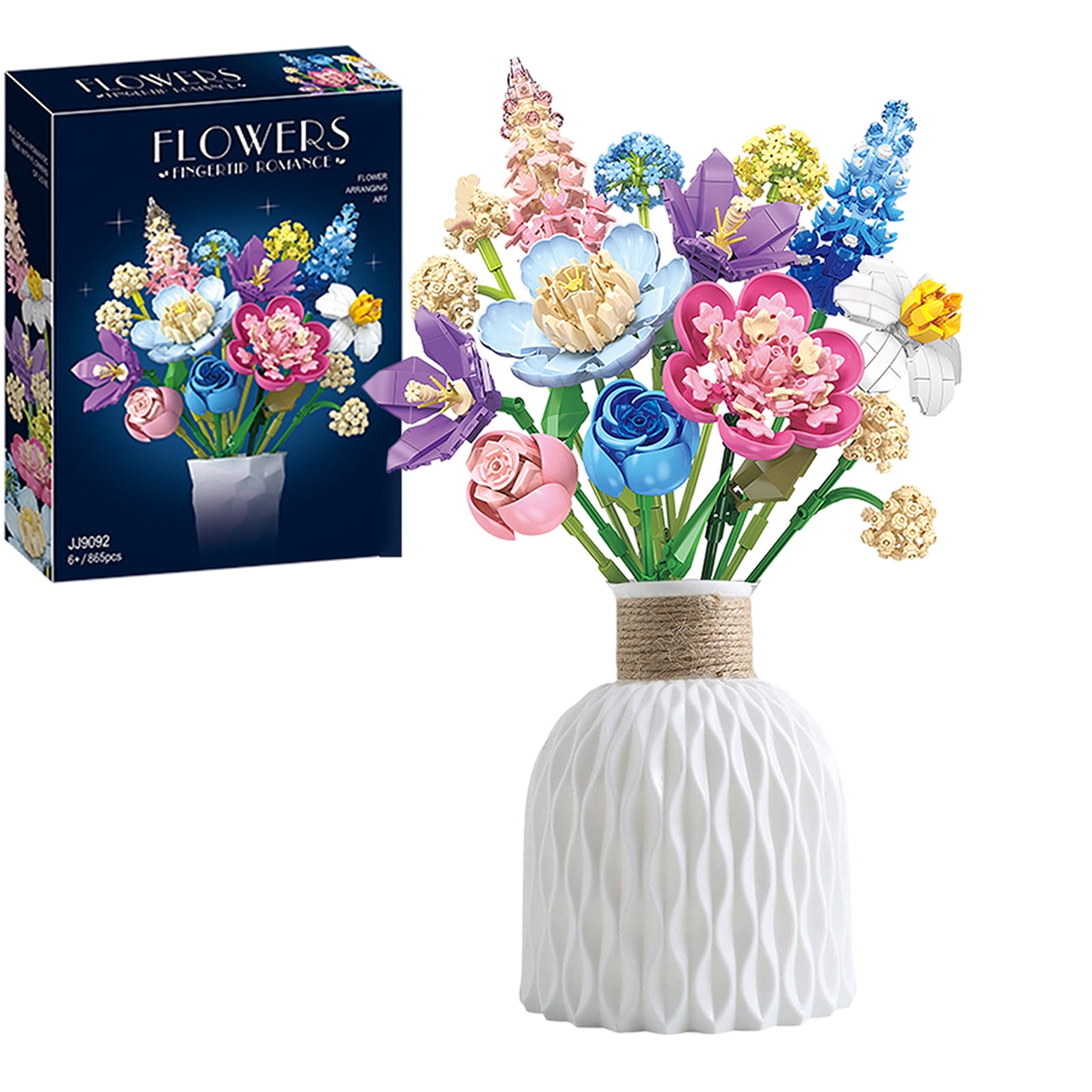 Flower Building Blocks Set, Wildflower Bouquet Building Blocks With ...