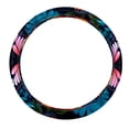 thumbnail image 1 of Flower Butterfly 14.5 Inch Printing PVC Leather Car Steering Wheel Cover Auto Accessories, 1 of 6