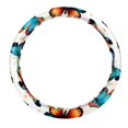 thumbnail image 1 of Flower Butterfly 14.5 Inch Printing PVC Leather Car Wheel Cover Steering Wheel Cover Auto Accessories, 1 of 6