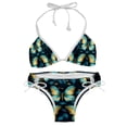 thumbnail image 1 of Flower Butterfly Adjustable Strap Bikini Set with Detachable Sponge, Two-Pack - Ideal for Beach and Pool Parties, 1 of 6