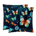 thumbnail image 1 of Flower Butterfly Covers Pillows Set of 2 with Unique Patterns, Throw Pillow Inserts for Bed or Couch, Available in 16x16, 18x18, 20x20 Inches for Any Occasion, 1 of 6