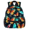thumbnail image 1 of Flower Butterfly Cute Printed Backpack with Adjustable Shoulder Strap, Large Capacity, Lightweight, 1 of 6