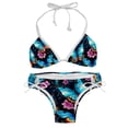 thumbnail image 1 of Flower Butterfly Detachable Sponge Adjustable Strap Bikini Set Two-Pack Beachwear Scene Swimsuit, 1 of 6