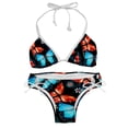 thumbnail image 1 of Flower Butterfly Detachable Sponge Adjustable Strap Bikini Set Two-Pack Swim Suits - Ideal for Beach and Pool Scenes, 1 of 6