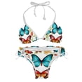 thumbnail image 1 of Flower Butterfly Detachable Sponge Adjustable Strap Bikini Set Two-Pack Swimsuit for Women, 1 of 6