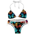 thumbnail image 1 of Flower Butterfly Detachable Sponge Adjustable Strap Bikini Set Two-Pack for Various Scenes, 1 of 6