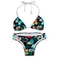thumbnail image 1 of Flower Butterfly Detachable Sponge Adjustable Strap One-Piece Swimsuit Set - Two-Pack, Beach & Pool Ready, 1 of 6