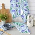 thumbnail image 1 of Flower Butterfly Plaid Microfiber Kitchen Towel for Hand Dry Bathroom Cleaning Cloth Set Printed Beach Towels, 1 of 6