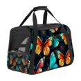 Flower Butterfly Portable Pet Carrier Bag for Small Dogs Cats Travel