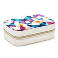thumbnail image 1 of Flower Butterfly Velvet Portable Travel Organizer Box with Removable Compartment - Display Case Included - Ideal Gift, 1 of 7
