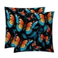 thumbnail image 1 of Flower Butterfly Velvet Throw Pillow Covers Inserts in 16x16, 18x18, and 20x20 Inches - Set of 2 - Unique Patterns for Throw Pillow Covers for All Occasions, 1 of 6