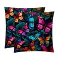 thumbnail image 1 of Flower Butterfly Velvet Throw Pillow Covers with Unique Patterns - Set of 2, 16x16, 18x18, 20x20 Inches or Living Room, Bedroom, and More!, 1 of 6