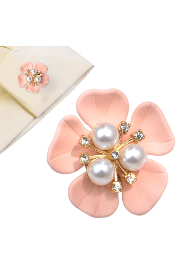 Flower Button Covers, Button Covers for Women Shirt No Sew,Detachable Cover Clip No Sew Buttons Decorative Replacement for Clothing Dress Crafting, Fashion Decoration for Clothing Cuff