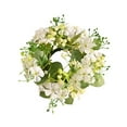 thumbnail image 1 of Flower Candle Rings Spring Summer Artificial Floral Wreaths with Leaves Greenery Garland for Pillar Candleholders Wedding Party Home Table Decor (B), 1 of 6