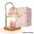 thumbnail image 1 of Flower Candle Warmer Lamp, with 2 Bulbs, Height Adjustable with Timer, Unique Glass Lily of the Valley Lamp for Home & Bedroom Decor, Ideal Gift for Birthday/Mother's Day, Halloween Gifts, Christmas, 1 of 10