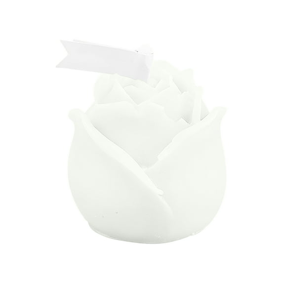 Flower Candles for Valentine's Day Rose Shaped Candles Wedding Decor Candles Anniversary Gift for Bathroom Bedroom Mood Lighting White