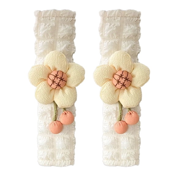 Flower Car Seat Belt Cover Pad Universal Soft Comfortable Shoulder Strap Protector for Adults Kids Vehicle Accessories