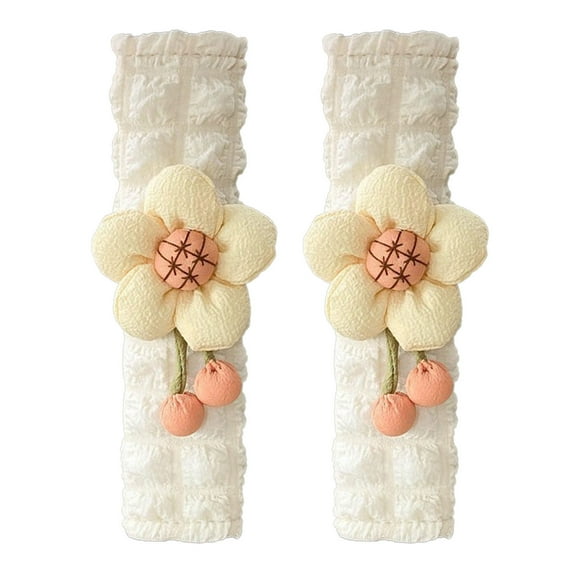 Flower Car Seat Belt Cover Pad Universal Soft Comfortable Shoulder Strap Protector for Adults Kids Vehicle Accessories