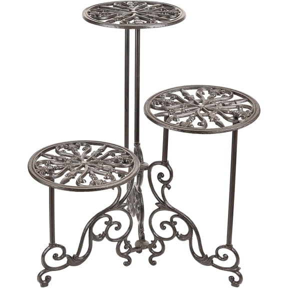 Flower Cart 3 Tier Plant Stand for Indoor Outdoor Patio