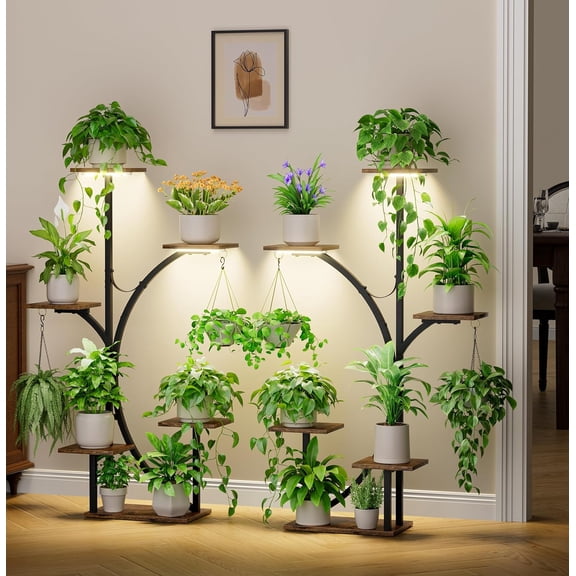 Flower Cart Plant Stand for Patio Living Room