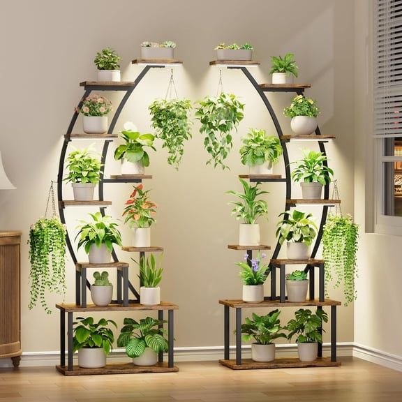 Flower Cart Plant Stand for Patio Living Room