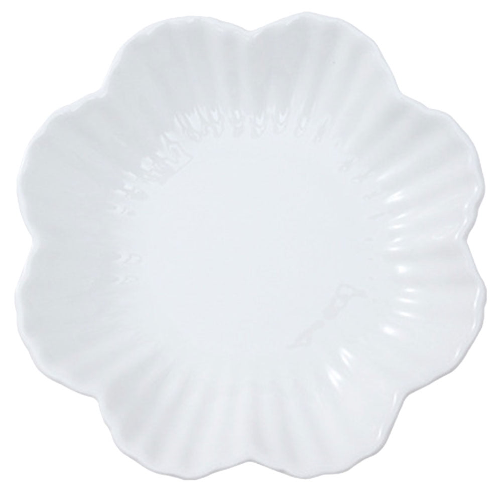 Flower Ceramic Plate Decorative Food Plate Multiuse Ceramic Plate