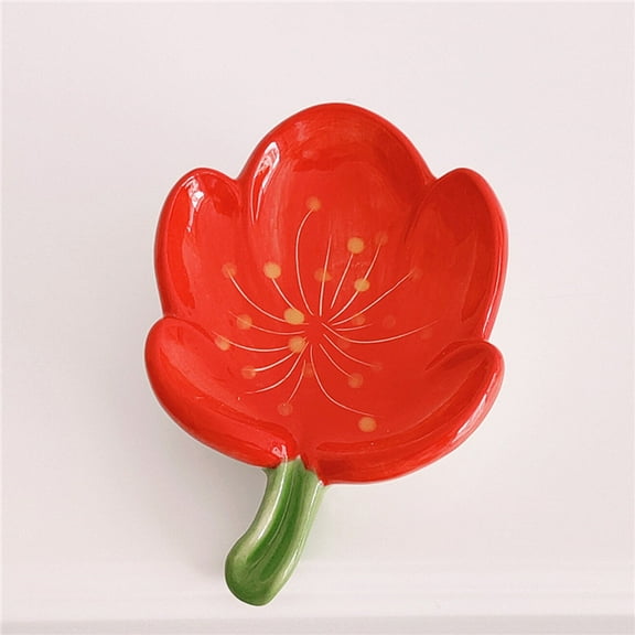 Flower Ceramic Soap Box Creative Hotel Toilet High End Drain Soap Plate Home Flower Soap Disc Pallet Shower Nozzle,G,Ceramics